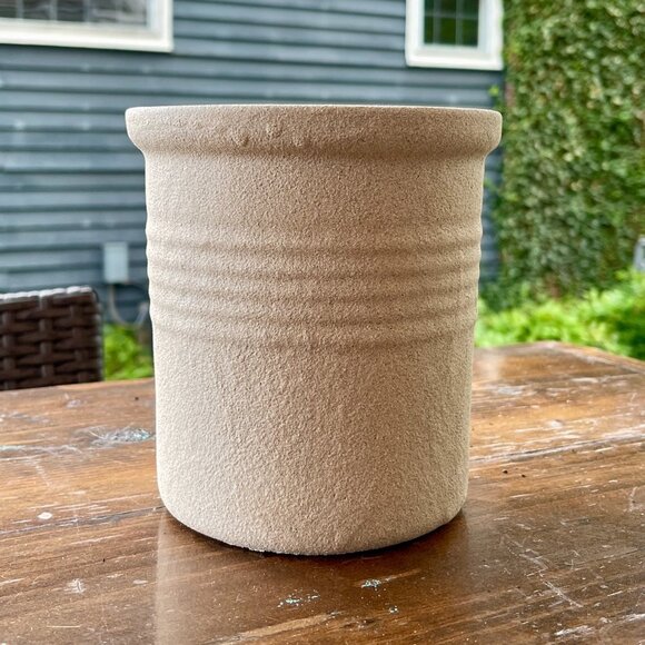 Stoneware Collection Crock and Utensil Canister - Picture 6 of 13
